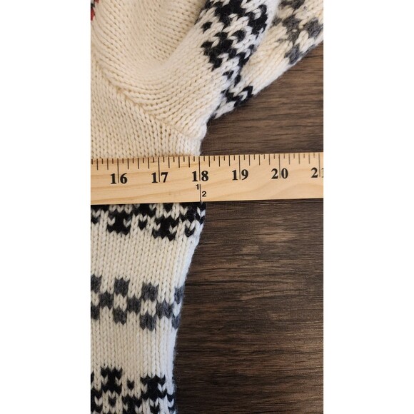 Talbots Womens Sweater Nordic Fair Isle Wool Blend Small Petite - Picture 7 of 9